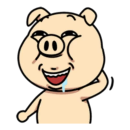 porco, porco de desenho animado, cabeça de porco, cara de porco, porco de desenho animado