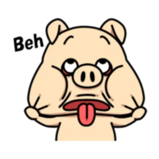 porcs, cartoon de cochon, piggy de dessin animé, cochon de dessin animé, impact de cochon de dessin animé