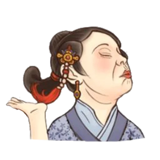 asia, samurai, menggambar geisha