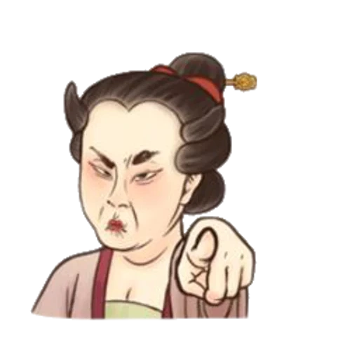 asiatisch, weiblich, samurai, anime pin