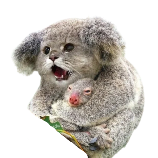 chat, coala est chère, animal de charbon, jouet souple coala
