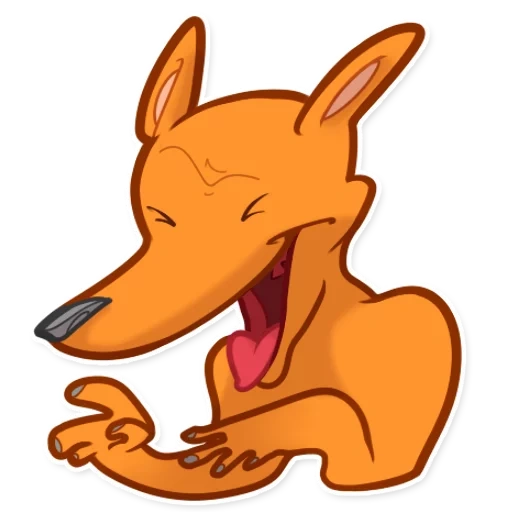 focinho, cães, cartoon fox, cachorro doido