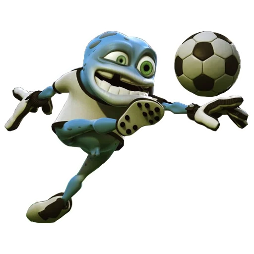 crazy frog, fútbol de rana loca, campeón de rana loca