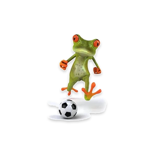 football de grenouille, boule de grenouille, la grenouille joyeuse, froggy, fun sport frog