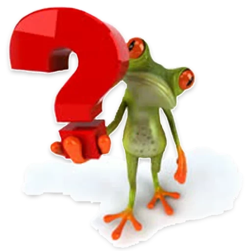 frog, white frog, toad question mark, question mark frog, frog cartoon question mark