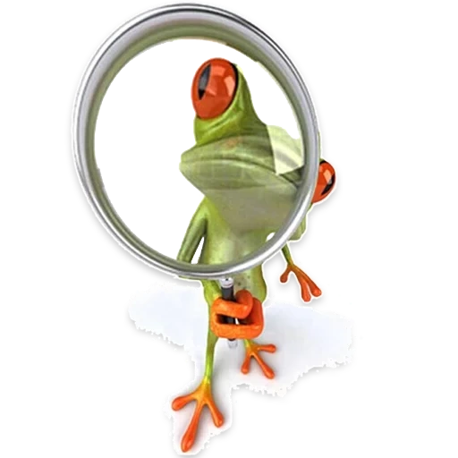 3 d stickers, frog magnifying glass, frog pattern, funny frog, car-sticking frog