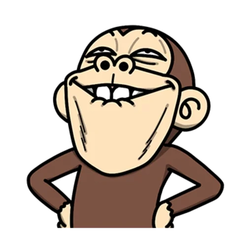 a monkey, laughing, crazy, evil monkey gryffin