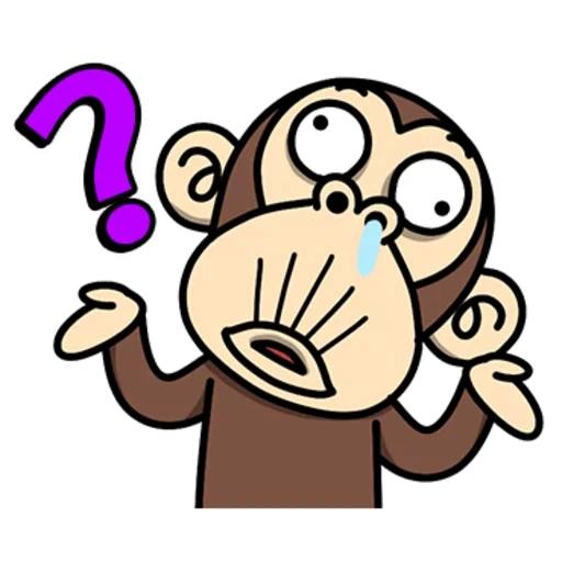 monkey, monkey, a monkey, monkey with a question, animated monkeys