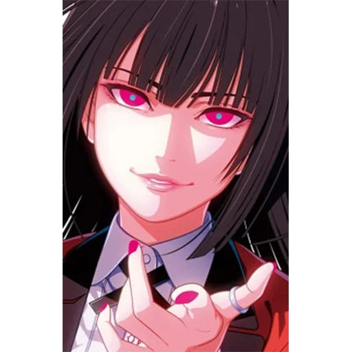 kakegurui, anime passionnant fou, l'excitation folle de yumiko, l'excitation folle de jumeko jabami, les personnages passionnants de yumiko