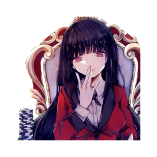 kakegurui, jabam yumko, crazy excitement art, yumko is crazy excitement, crazy excitement yumoko