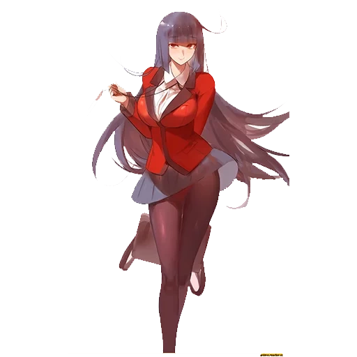 seni animasi, anime girl, yumeko jabami, anime girl, karakter anime