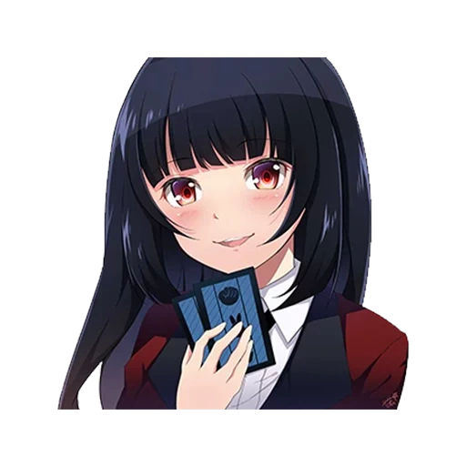 kakegurui, yumeko jabs, anime kakegurui, kakeguru yumeko, yumko jabs anime