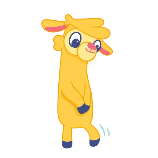 cha lama, crazy, jouets pour lamas, crazy llamas, stickers lama trompette