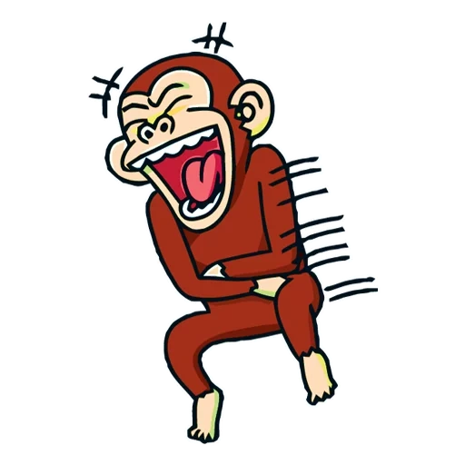 riso, louco, louco, movin monkey, macacos animados