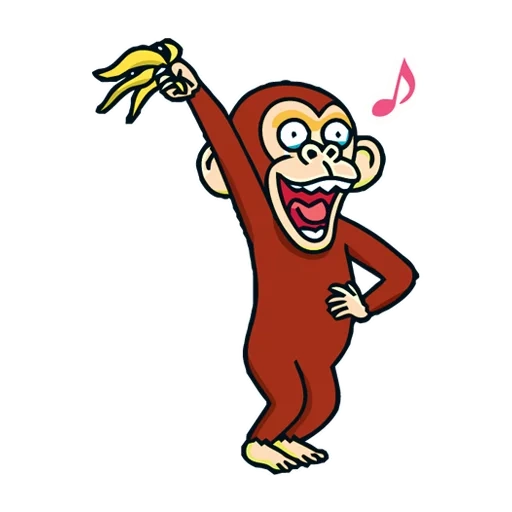 monkey, monkey, a monkey stomps his feet, the dancing monkey, animated monkey