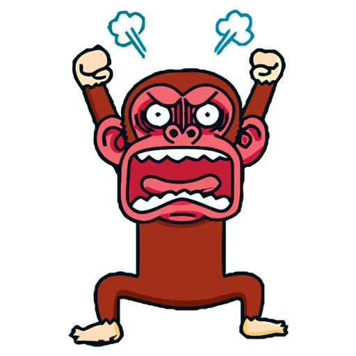 crazy, monkey ios, funny animation, animated monkey, crazy monkey free