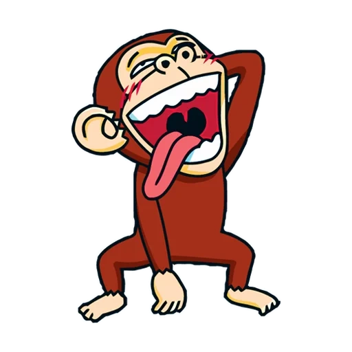 crazy, funky monkey, monkey ios, animated monkey, animated monkey