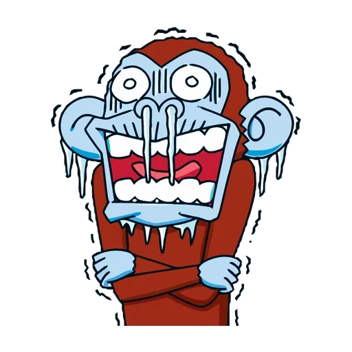 crazy, bad santa claus, el monstro sticker, funny animation
