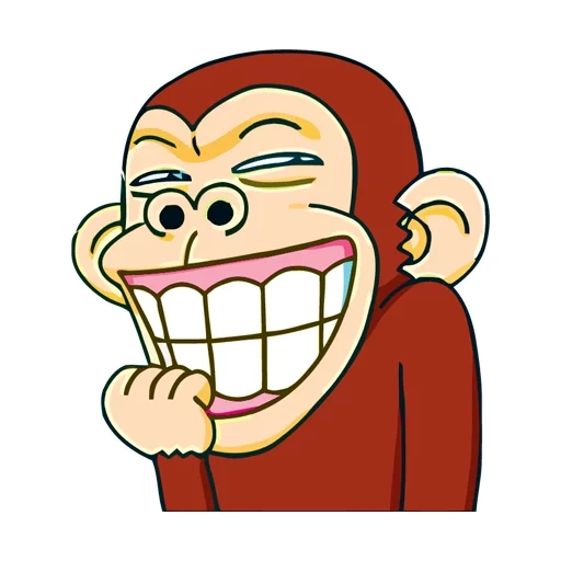 le risate, che ride, la follia, la scimmia animata, scimmia pazza gratis