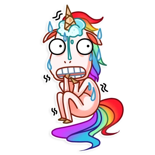 poni, unicornios, pony loco, loca, unicornio arcoiris