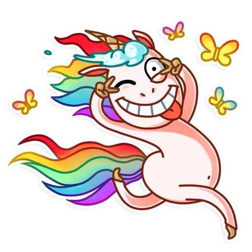 un unicorno, un unicorno, crazy pony, stecca di unicorno, unicorno arcobaleno