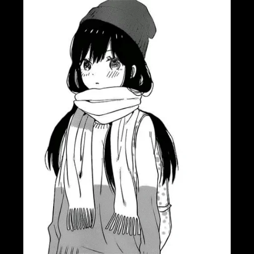 manga de niña, manga de niña, manga de chicas de anime, dibujos de anime de chicas, suéter de chica anime