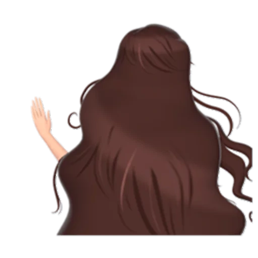 hair, hair vector, long hair, clipart hair, maria sharonina books