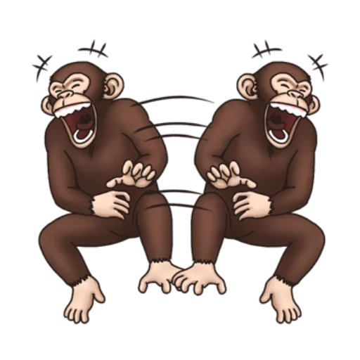 monyet, monkey ios, monyet vasapa, animasi monyet, kera gila gratis