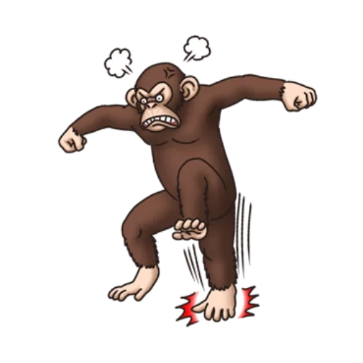 mono, ramas de mono, gorila mono, mono animado, mono loco gratis