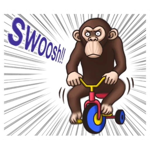 macaco, macaco vassapa, bicicleta de macaco, macaco animado, macaco louco livre