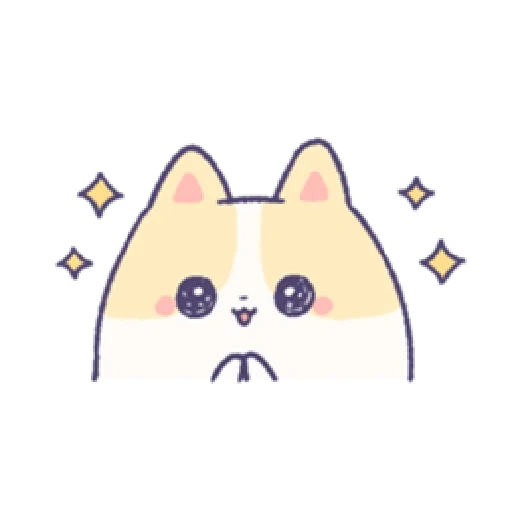 kawaii, broma, gato emoji, dibujos de kawaii, dibujos de kawaii de principiantes