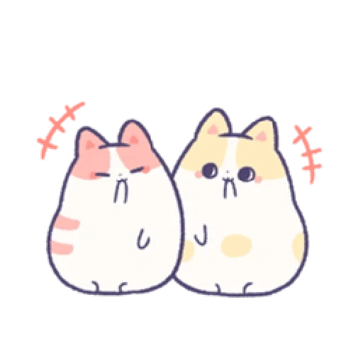 gato, kitty pushin, lindos dibujos, dibujos de kawaii, dibujos de kawaii de principiantes