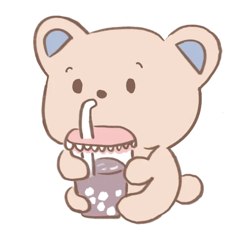 clipart, urso fofo, caro urso, os desenhos são fofos, urso coreano