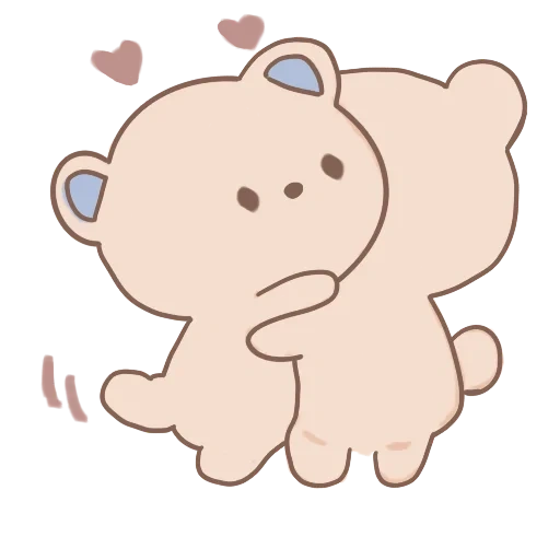 bear, hugs, cute drawings, milk mocha bear, cute kawaii drawings
