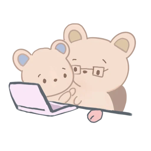 imagen, lindos dibujos, los animales son lindos, el oso es dulce, lindos dibujos de kawaii