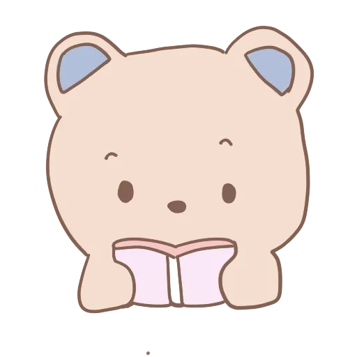 kawaii, clipart, kawaii drawings, the drawings are cute, milk mocha bear