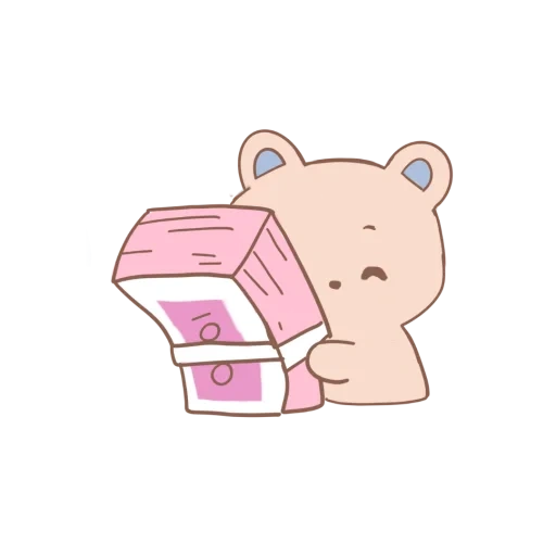 el oso es lindo, dibujos de kawaii, oso de moca de leche, el oso es dulce, lindos dibujos de kawaii