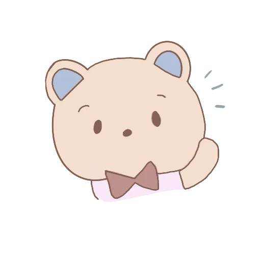 mignonne, clipart, ourson, les dessins sont mignons, milk moka bear