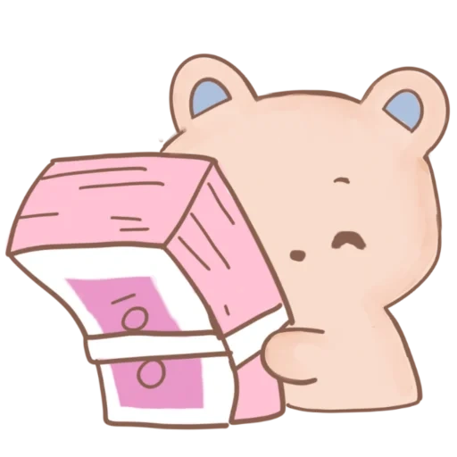 cute drawings, kawaii drawings, kawaii stickers, bear is sweet, cute kawaii drawings