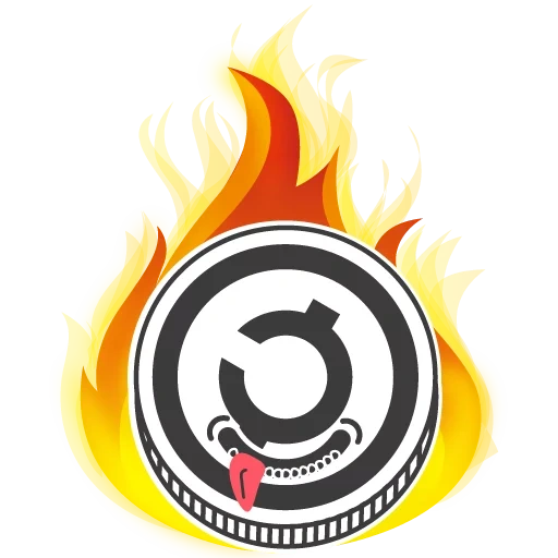 logo, en llamas, bnb burning, el logotipo es fuego, emblema de velocidad