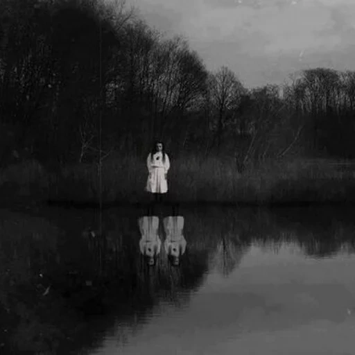 lake, darkness, lake black, terrible art, gloomy photos