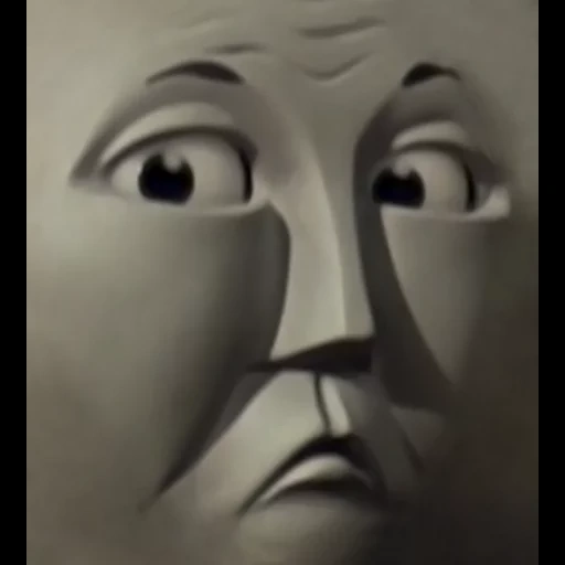 people, thomas face, illustration, locomotive à vapeur thomas, angry face thomas