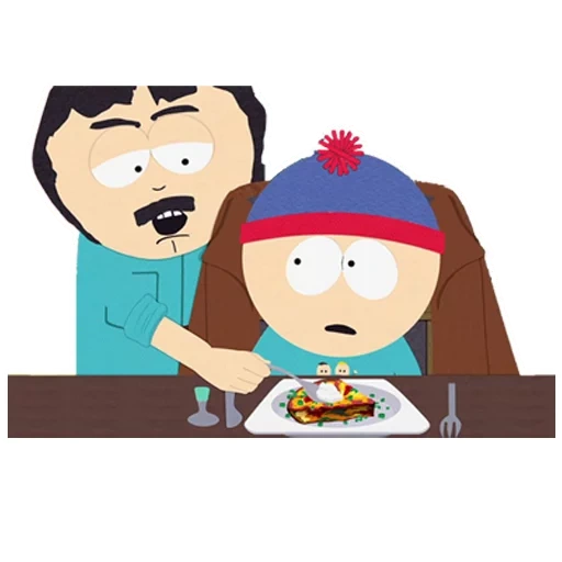 parque del sur, papa stan south park, randy march south park, padre de cartman south park