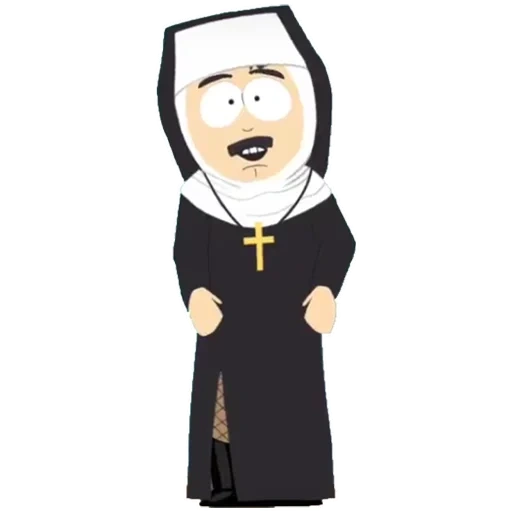 soeur, soeur, soeur, cartoon de nonne, sister randy south park