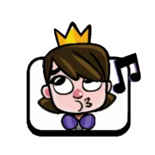 bentrok royale, tanah liat sang putri, putri manya ruyal emoji, emoji princess maya ruyal, clash royale emoji princess