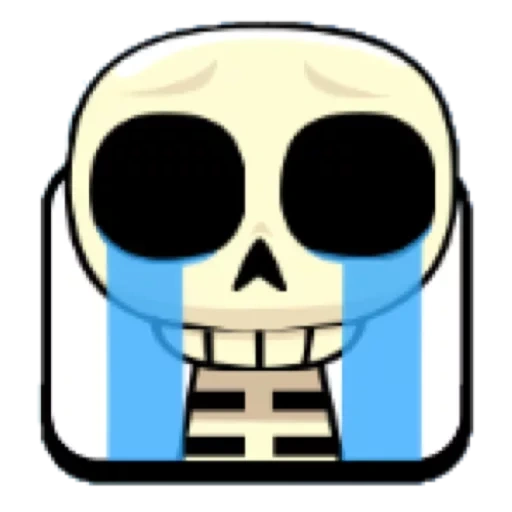 scull, lo scontro, scontro reale, clash royale emotes, emoji claw piano skeleton
