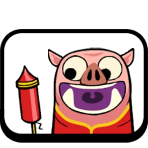 clamp the piano, clash royale, clash royale emotes, claw piano emoji pig, emoji claw piano pig