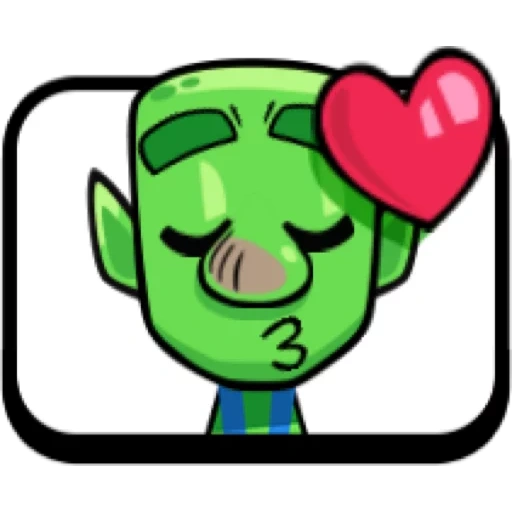 clash royale, clash of expressions royal, clash royale emotes, emoticon kobold trompete hose flügel, emotionaler konflikt royal goblin