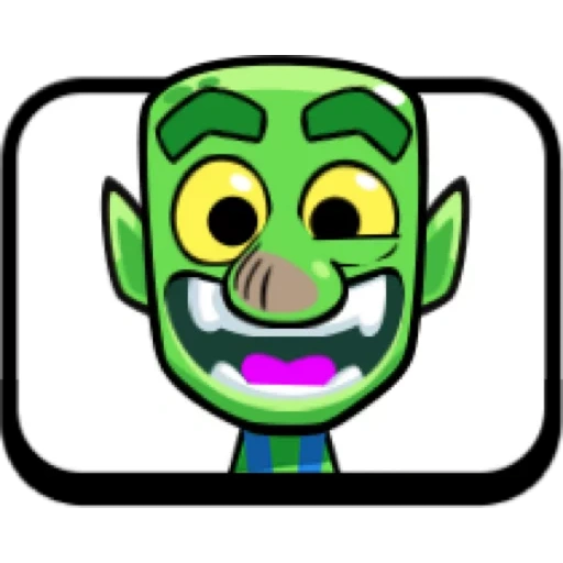 clash royale, clash royale emotes, ausdruck horn dreieck goblins, emotionaler konflikt royal goblin, expressions clash royal goblin