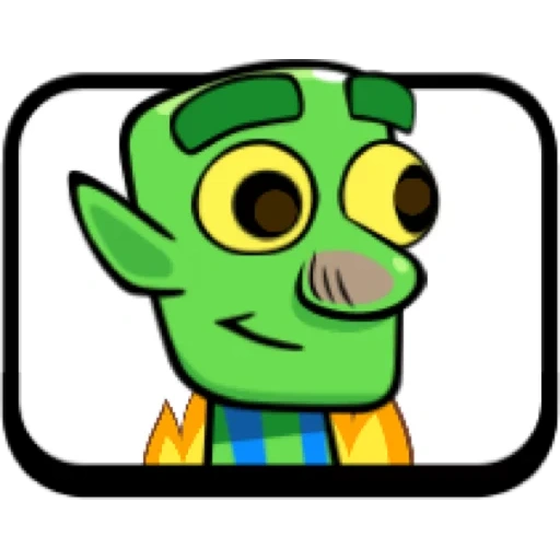 clash royale, clash royale emotes, ausdruck horn dreieck goblins, emotionaler konflikt royal goblin, expressions clash royal goblin